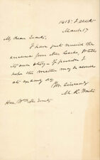 MORRISON R. WAITE - AUTOGRAPH LETTER SIGNED 03/17/1884 picture