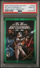 2022 TOPPS CHROME STAR WARS BATTLE FRONT II GALAXY GAMEPLAY GREEN /99 PSA 10 picture