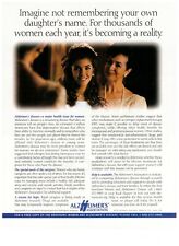 1997 Alzheimer's Association Daughter's Name Vintage Print Advertisement picture