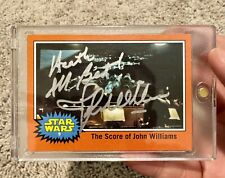 John Williams Signed Topps Star Wars Behind The Scenes Card picture