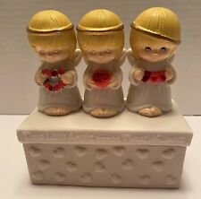 Hallmark Three Little Angels Named Thoughtfulness Trinket Box Hearts Valentine picture