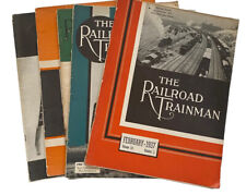 Vtg 1930s Railroad TrainMan magazine Lot Train locomotives 1937 Booklet Set picture