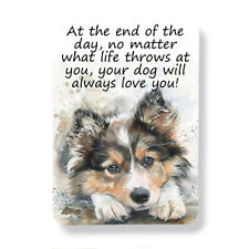 Sheltie Dog Magnet I'll Always Love You Graphic Watercolor Art Print 3