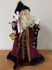 Vtg BB Designs Handcrafted Santa Saint Nick Music Themed Holiday Figurine 12