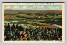 Scenic VT-Vermont Looking Toward Northfield From Allis State Park Linen Postcard picture