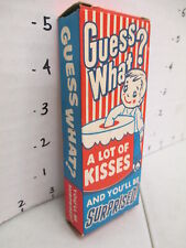 Williamson Candy bar company 1950s BOX store display GUESS WHAT premium kid picture