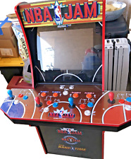 Arcade 1up NBA Jam Arcade 4 Player Game with  Raiser and Lighted Marquee  picture