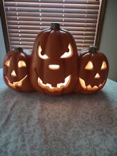 Halloween Lighted Foam Pumpkins Jackolanterns Decoration Spooky  picture