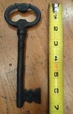 Very Large Cast Forged Iron Skeleton Key Antique Vintage See Photos picture