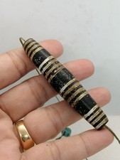 Old Rare tibetan Himalayas Multi line pyu chung Dzi beads amulet pendant Bead picture