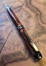 Fat Cat Cigar Pen - Red Amboyna Burl picture