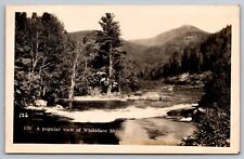A Popular View of Whiteface Mountain. New York Real Photo Postcard RPPC picture