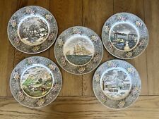 Vintage Adams, China Colored Engraving For The People Set Of 5 Different Plates picture