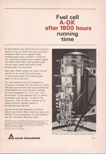 Allis Chalmers Fuel Cell NASA Aerospace Power Print Ad 1965 picture