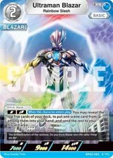 Ultraman Blazar, Rainbow Slash- BP02-083 RR Ultraman Card Game picture