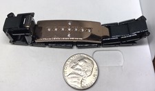 7.5” COPPER CROSS BLACK STAINLESS STEEL BRACELET LINK MENS QUALITY picture