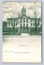 Hartford CT-Connecticut, City Hall, Antique, Vintage Souvenir Postcard picture
