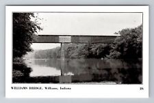 Williams IN-Indiana, Williams Covered Bridge, Antique Vintage Souvenir Postcard picture