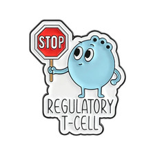 Immune System Cell Stop Regulatory T-Cell Enamel Pins Creative NK Cell picture