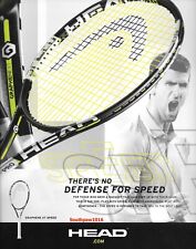 2016 Head Graphene XT Speed Tennis Racquet Novak Djokovic Original Print Ad picture
