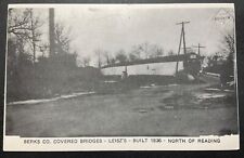 Pennsylvania PA Postcard Berkshire Covered Bridges North Of Reading picture