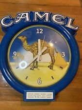 Vintage Rare blue plastic Camel wall clock, 1998 picture