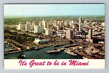 Miami FL-Florida, Panoramic View of Miami, Vintage Postcard picture