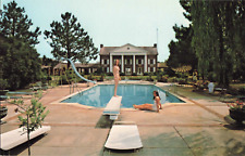 Perry GA Georgia, Quality Inn Perry, Swimming Pool, Rear View, Vintage Postcard picture