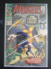 Avengers 34 Marvel Comics 1966 High Grade 1st Appearance Living Laser picture
