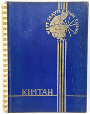 1937 West Seattle High School Annual Yearbook Kimtah Washington Sports Students picture