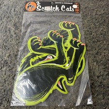 Vintage Halloween Diecut NOS 1981 Beistle Co. 2 Scratch Cats Jointed Decoration picture