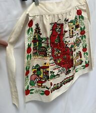 VINTAGE 1950s Apron California Attractions picture