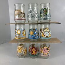 Vintage Welch's 1999 Jelly Glass Pokemon Jar Lot of 9; Pikachu, Charmander picture