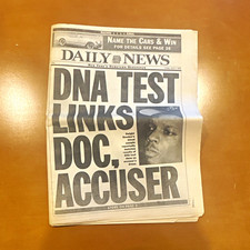 Daily News Newspaper Front Page "DNA Test Links Doc, Accuser" picture