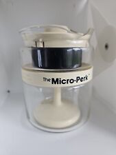 Vintage Gemco The Micro-Perk Microwave Coffee Percolator Beige 7 In picture