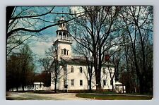 Old Bennington VT-Vermont, Historic Old First Church, Antique Vintage Postcard picture