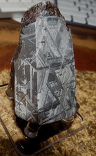 224 gm. muonionalusta meteorite quad cut etched sweden std slab .5#i picture