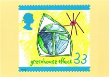 Royal Mail PHQ Card Greenhouse Effect The Green Issue 1992 Stamp Postcard picture