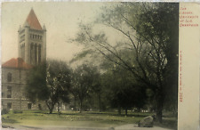 Post Card posted 1921 Champaign, IL Library University of Illinois Vintage picture