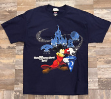 Disney Parks  Sorcerer Mickey Mouse 2017 Walt Disney World Shirt Blue Adult L picture