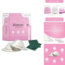Silveriumom Silver Nursing Cups Nipple Shields Covers Breastfeeding picture