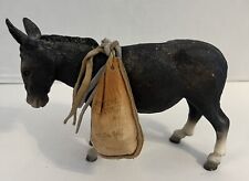 Breyer VTG Donkey Gray White Classic Standing w/Saddle Bags Collectible Animals picture