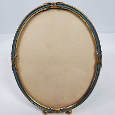 Vintage 1950s Photo Frame Fits 4.5x3.5 Oval Picture w/ Kickstand picture