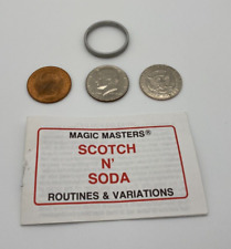 Vintage Magic Masters Scotch N' Soda Magic Trick Manual & Props picture