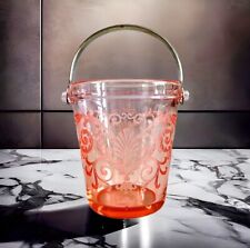 Vintage Fostoria Glass Versailles Pink Sugar Pail Elegant Glass RARE HTF picture