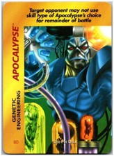 1995 Marvel Overpower CCG #BD Apocalypse - Genetic Engineering picture