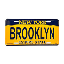 NEW YORK-BROOKLYN License Plate for Art, Gift and Souvenir, Embossed Plate picture