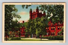 Decatur IL-Illinois Main Building James Millikin University Vintage Postcard picture