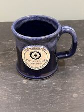 Sunset Hill Stoneware Coffee Mug Insurance Partners Risk Handmade USA Blue Glaze picture