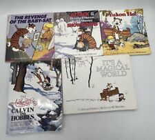 Lot of 5 Calvin and Hobbes / Watterson / Authoritative Magical Planet Snow Goons picture